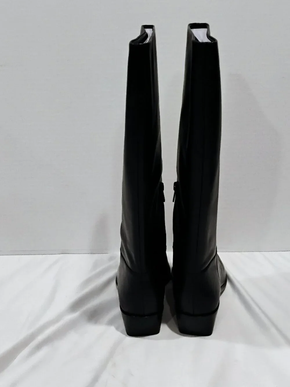 New Vince Andes Knee High Boots Womens 8.5 M Black Leather